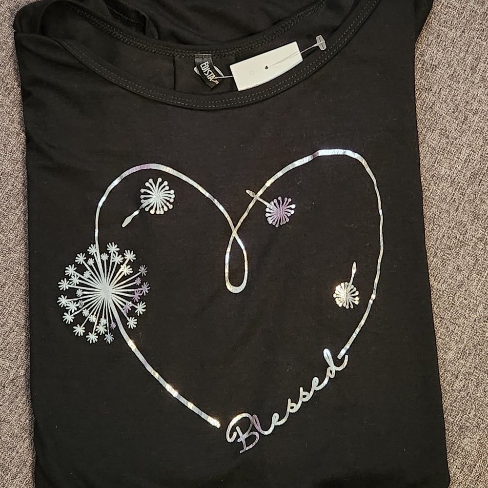 Edista Las Angeles Womens Black Shirt, size S